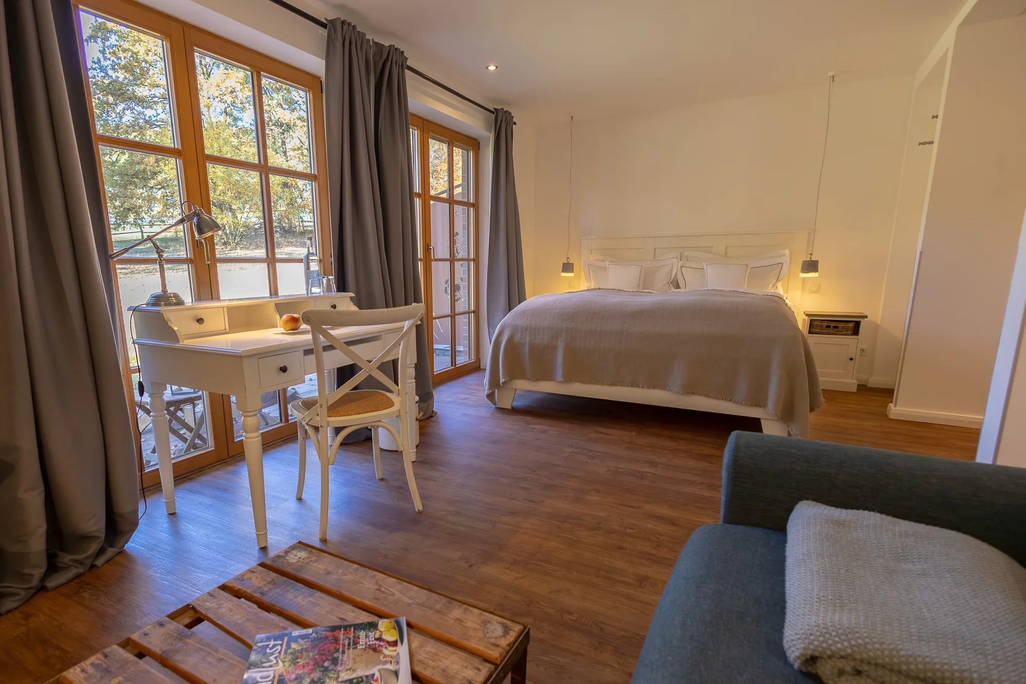 Gutsherrn Gemach mit Terrasse im Stimbekhof